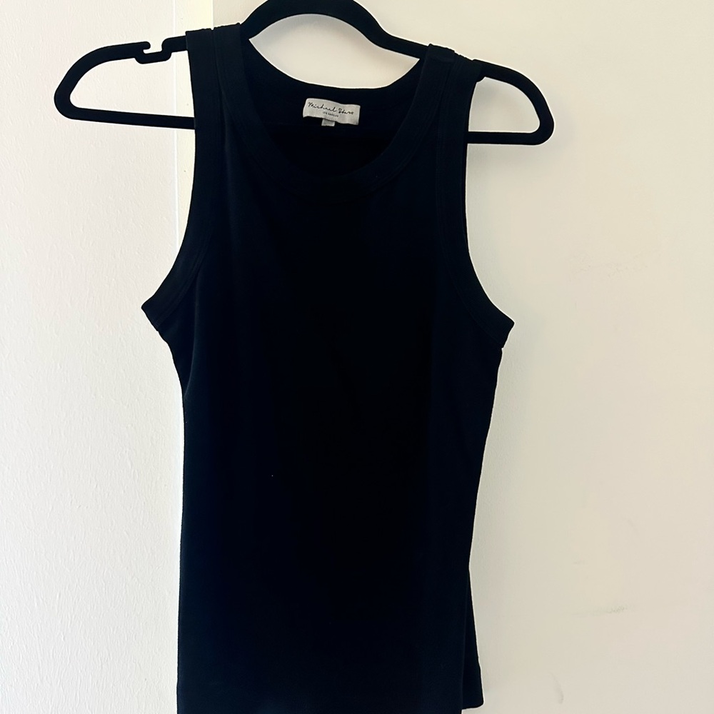 Michael Stars Black Slim Tank